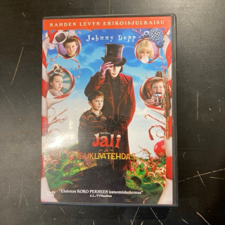 Jali ja suklaatehdas (erikoisjulkaisu) 2DVD (VG+/M-) -seikkailu/komedia-